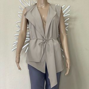 Zara women’s asymmetrical tie waist vest